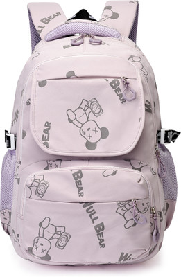Tinytot SB159_02 School Backpack College Bag Travel Bag 2nd Standard onward Waterproof School Bag(Pink, 30 L)