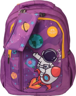 FABER-CASTELL Space (6 years+) Waterproof School Bag(Purple, 18 inch)