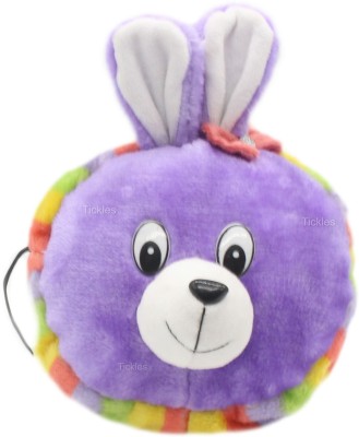 Tickles Purple Sling Bag Cute Rabbit Soft Plush Animal Sling Bag