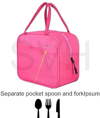 Liker Travel Luggage Travel Lunch/Tiffin/Storage Bag for Office, College & School Waterproof Waterproof School Bag(Pink, 3 L)