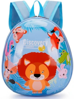 JUNIOR JOE Hard Kids Bookbag PreSchool Backpack Polyester Small Picnic Shoulder Bag 10 L Backpack(Blue)