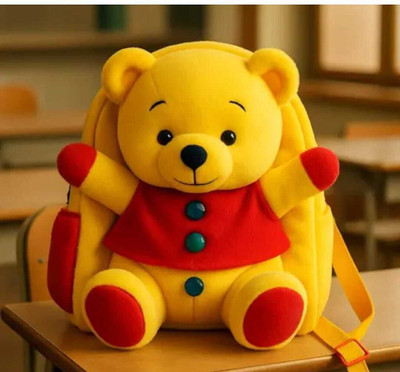 mbeat Small 5 L Backpack YELLOW TEDDY KIDS BAG (Yellow) School Bag(Yellow, 5 L)
