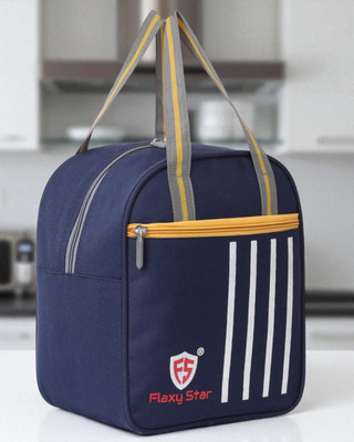 flaxy star Kids New School Office Men Women Waterproof Lunch Bag(Blue, 10 L)