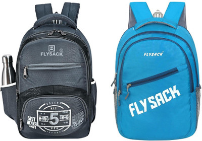 FLYSACK NS-FS008_Grey & FS033_BLUE Laptop Bag(Grey, Blue)