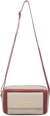 Caprese Regina Sling Medium Cherry Red Bag for Women Sling Bag(Red, 2.576 L)
