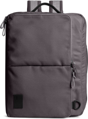 DailyObjects Charcoal Meridian Convertible Briefpack (Backpack + Briefcase) Multipurpose Bag(Grey, 10 L)