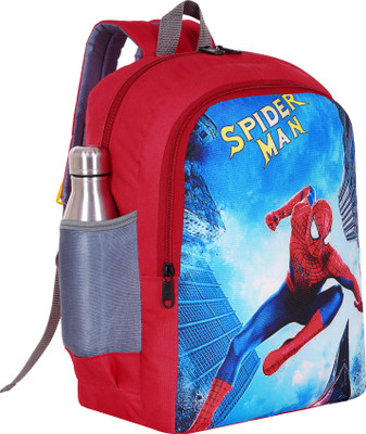 ELONONE SPIDERMAN school bag For LKG std to 2th std (Red, 25 L) School Bag(Red, 25 L)