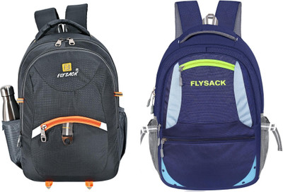 FLYSACK NS-FS009_Grey & FS030_NAVY BLUE Laptop Bag(Grey, Blue)