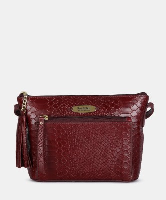 Rue Soleil by Hidesign Briella Sling Bag(Maroon, 5 L)