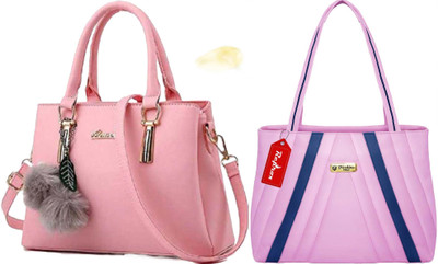 Reprox Women Pink, Pink Shoulder Bag(Pack of: 2)