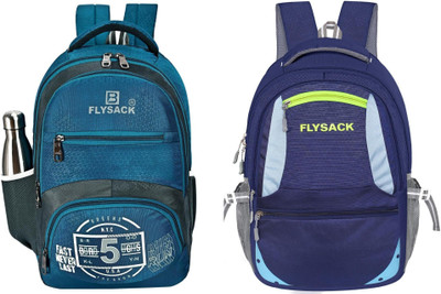 FLYSACK NS-FS008_Blue & FS030_NAVY BLUE Laptop Bag(Blue, Blue)