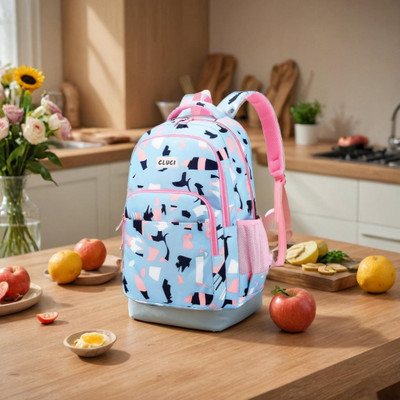 Cluci College Backpack Coaching Bag School Tuition Bag Waterproof School Bag Waterproof School Bag(Blue, 30 L)