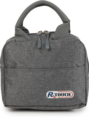 R Touch Tiffin Cover Bag /Lunch Box Cover Bag Waterproof Lunch Bag(Grey, 8 inch)