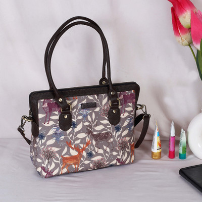 Fatfatiya Forest Animal Print Teacher Bag Shoulder Bag(Multicolor, 6.5 L)