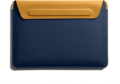 DailyObjects Space Blue-Mustard SnapOn Envelope Sleeve For Macbook Pro 35.56cm (14 inch) Laptop Sleeve/Cover(Yellow, 12 L)