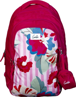 Genie Lynda Pink Casual Backback 19 Inch School Bag New Launched 2023 School Bag(Pink, 36 L)