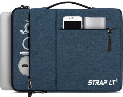 Straplt Laptop Sleeve Case 15.6-16 Inch Waterproof Bag Tablet Handle Laptop Bag Waterproof Laptop Sleeve/Cover(Blue, 16 inch)