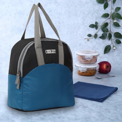 Coolest Stylish Office/School Use Tiffin Bag For Men, Women & Kids Waterproof Lunch Bag(Multicolor, Black, 14 L)