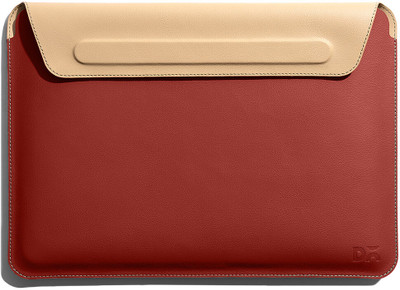 DailyObjects Terracotta Red SnapOn Envelope Sleeve For Macbook Pro 40.64cm (16 inch) Laptop Sleeve/Cover(Red, 11 L)