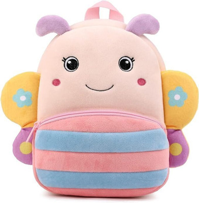 HappyChild Toddler Bag Plush Animal Cartoon Mini Bag for Baby Girl Boy 2-6 Years 10 L Backpack(Multicolor)