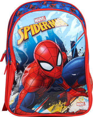 Spiderman Blue & Red 41 cm School Bag(Multicolor, 16 inch)