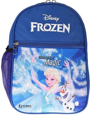 bhp Disney Frozen Print Polyster Waterproof School Bag(Blue, 10.03 L)
