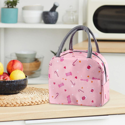 SAFESEED Lunch bag with Thermal Aluminium Foil Insulation Waterproof Lunch Bag(Pink, 5 L)