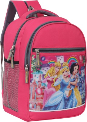 LINOX Barbie Stylish backpack Comfortable school bag For Class nursery to 2nd Waterproof School Bag(Pink, 25 L)