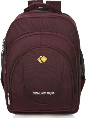 MODREN STYLE Stylish Three Partition school bag for boys and Girls Waterproof School Bag(Maroon, 35 L)