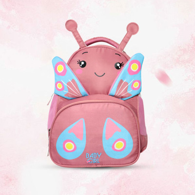 Stryker CUTE BUTTERFLY SCHOOL BAG FOR KIDS NUR/LKG/UKG/1ST CLASS 28 L Backpack(Purple)