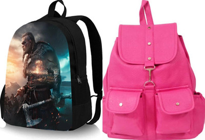 Shishtha B_DGTL-014_@@_1PC & pc38_xy Laptop Bag(Black, Pink)