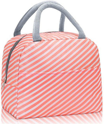 vitzie Portable Insulated Lunch /DINNER Bag Travel Tiffin Thermal BAG; HAND BAG POUCH Waterproof Lunch Bag(Pink, 2 L)