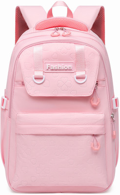Tinytot SB180_02 School Collage Travel Casual Formal Laptop Backpack Waterproof School Bag(Pink, 30 L)