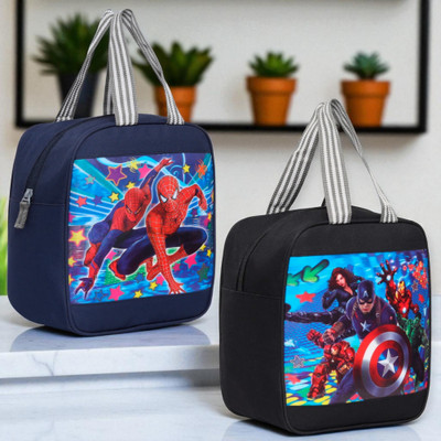 STERWINGS FFICE MEN AND WOMEN /TIFFIN BAG Waterproof Lunch Bag Waterproof Lunch Bag(Black, 14 L)