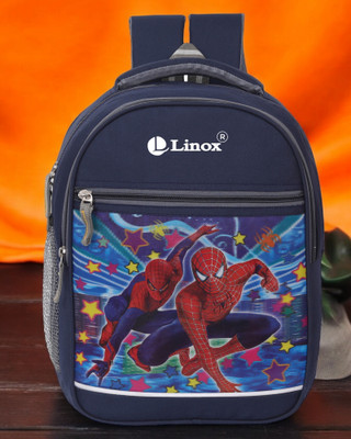 Spiderman Nice Quality Suitable for Nursery to 1st Class Standard Boys & Girls Waterproof School Bag(Blue, 30 L)