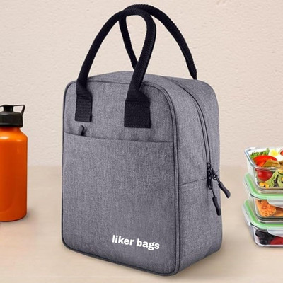 Liker Travel Luggage Insulated Travel Lunch/Tiffin/Storage Bag for Office, College & School Waterproof School Bag(Grey, 3 L)