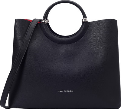 LINO PERROS LWHB02501 Shoulder Bag(Black, 8 L)