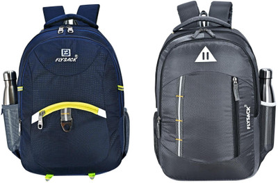 FLYSACK NS-FS009_Navy Blue & FS014_GREY Laptop Bag(Blue, Grey)