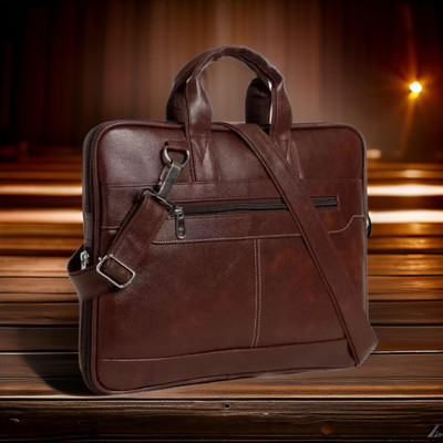 house of common Men & Women Brown Messenger Bag