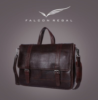 Falcon Regal Ascot Premier Waterproof Messenger Bag(Brown, 24 L)