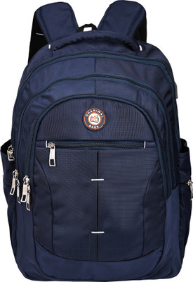 Dhariwal Dual Compartment Laptop Backpack With Rain Cover 49L LB-108 Waterproof Backpack Waterproof Laptop Sleeve/Cover(Blue, 48 L)