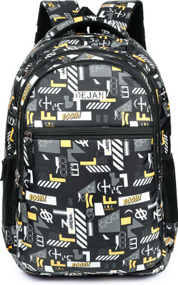 Dejan 34L Laptop Backpack for Girls Boys Kids Unisex Bag Daypack Waterproof School Bag 34 L Backpack(Black, Yellow)