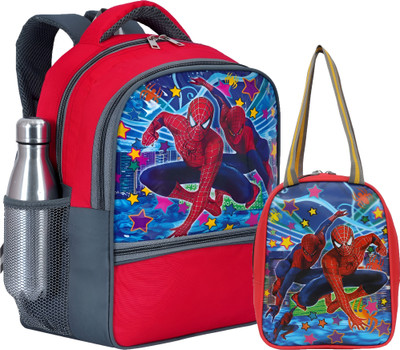 Spiderman SPIDER-MAN For NUR TO UKG (RED) Waterproof School Bag(Red, Blue, 31 L)