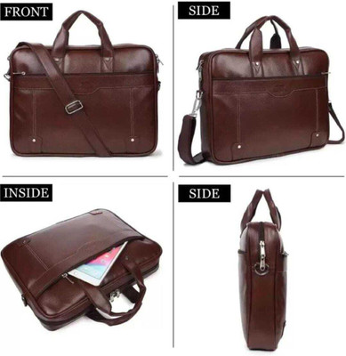 ClassyCarry Men tan Messenger bag for office formal casual 16inch laptop bag Waterproof Messenger Bag(Brown, 10.5 L)