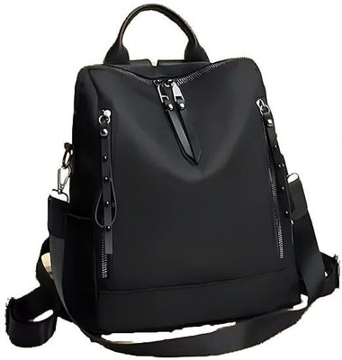 Classic Smuggler Backpack for Girls Stylish Shoulder Sling Travel College Daily-Use| Anti Theft 10 L Backpack(Black)