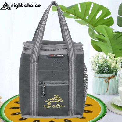 RIGHT CHOICE office tiffin bag for all men women boys & girls stylish lunchbag handbag Grey (3009) Waterproof Lunch Bag(Grey, 10 L)