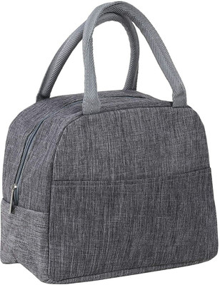 AP EMPIRE Portable and Reusable Insulated Nylon Lunch Bags Women Carrying bag ( Grey ) Waterproof Lunch Bag(Grey, 6.5 L)
