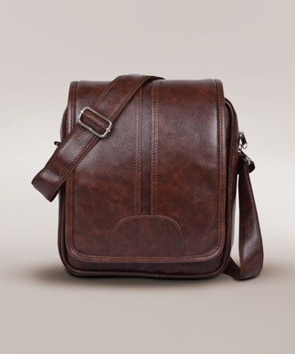 Hasan Men sling bag Waterproof Sling Bag(Brown, 30 L)