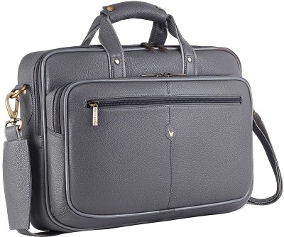 WILDHORN Leather Laptop Messenger Bag for Men Messenger Bag(Grey, 12 L)