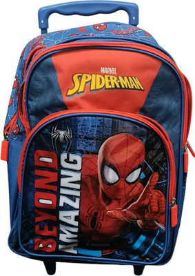 striders SPIDERMAN-BEYOND AMAZING-ST-MVL219 Waterproof Backpack(Blue, 25 L)